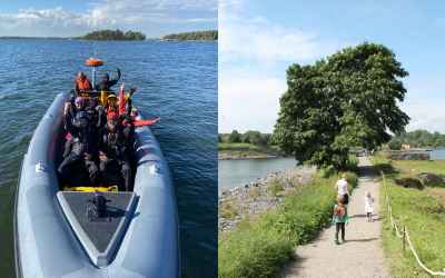 Yhdistelmäkierros: RIB-safari ja opastus Vallisaaressa